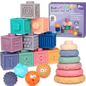 Dreampark Baby Soft Sensory Toy Set - Multicolor…New